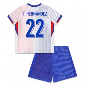 Seconda Maglia Francia T. Hernandez 22 Euro 2024 Bambino